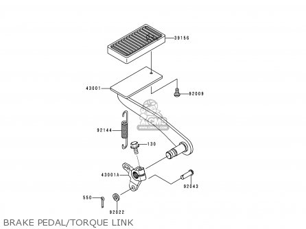BRAKE PEDAL/TORQUE LINK - VN1500E3 VULCAN 1500 CLASSIC 2000 USA CALIFORNIA