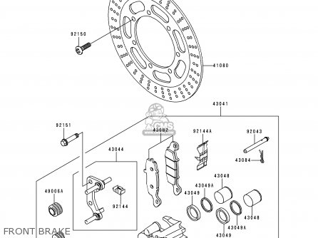 FRONT BRAKE - VN1500E3 VULCAN 1500 CLASSIC 2000 USA CALIFORNIA