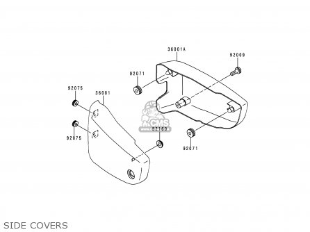 SIDE COVERS - VN1500E3 VULCAN 1500 CLASSIC 2000 USA CALIFORNIA
