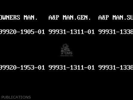 PUBLICATIONS - VN1500E3 VULCAN 1500 CLASSIC 2000 USA CALIFORNIA