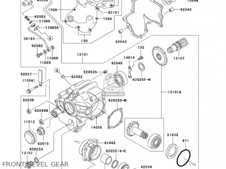 FRONT BEVEL GEAR - VN1500E4 VULCAN 1500 CLASSIC 2001 USA CALIFORNIA