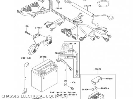 CHASSIS ELECTRICAL EQUIPMENT - VN1500E4 VULCAN 1500 CLASSIC 2001 USA CALIFORNIA