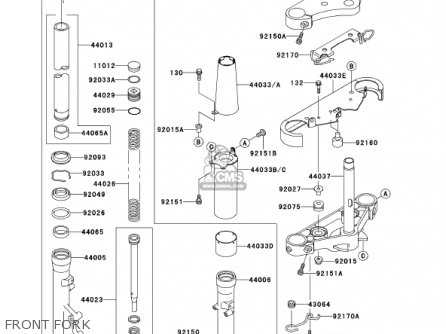 FRONT FORK - VN1500E4 VULCAN 1500 CLASSIC 2001 USA CALIFORNIA