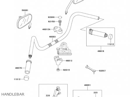 HANDLEBAR - VN1500E4 VULCAN 1500 CLASSIC 2001 USA CALIFORNIA