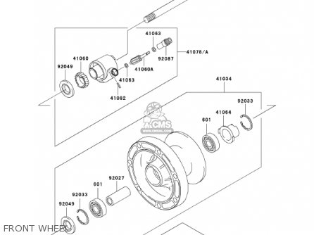 FRONT WHEEL - VN1500E4 VULCAN 1500 CLASSIC 2001 USA CALIFORNIA