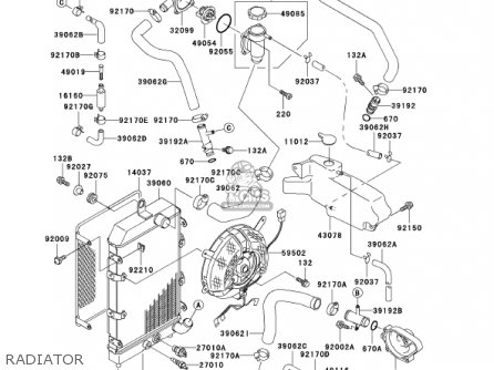 RADIATOR - VN1500E4 VULCAN 1500 CLASSIC 2001 USA CALIFORNIA