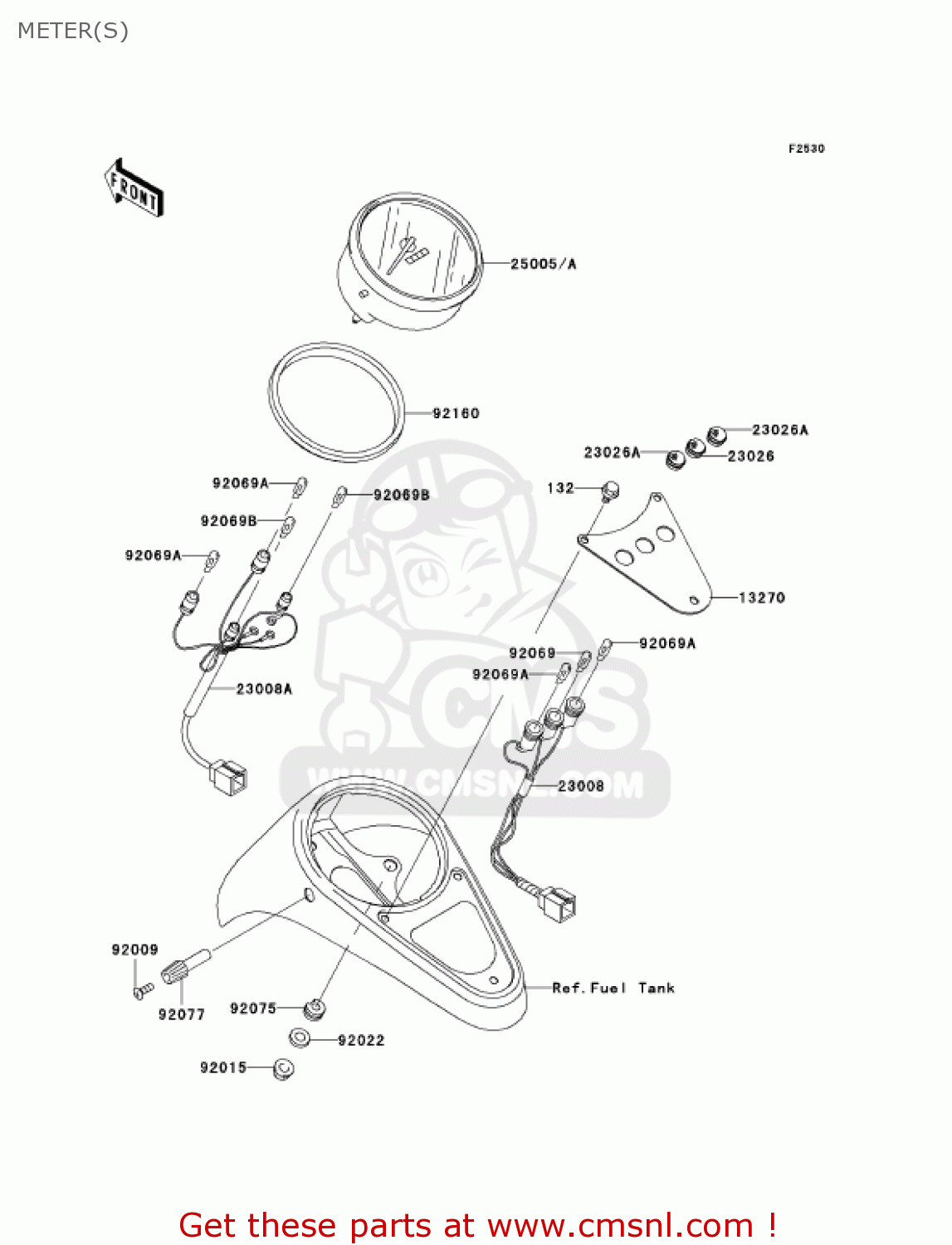 METER(S) VN1500E5 VULCAN 1500 CLASSIC 2002 USA CALIFORNIA