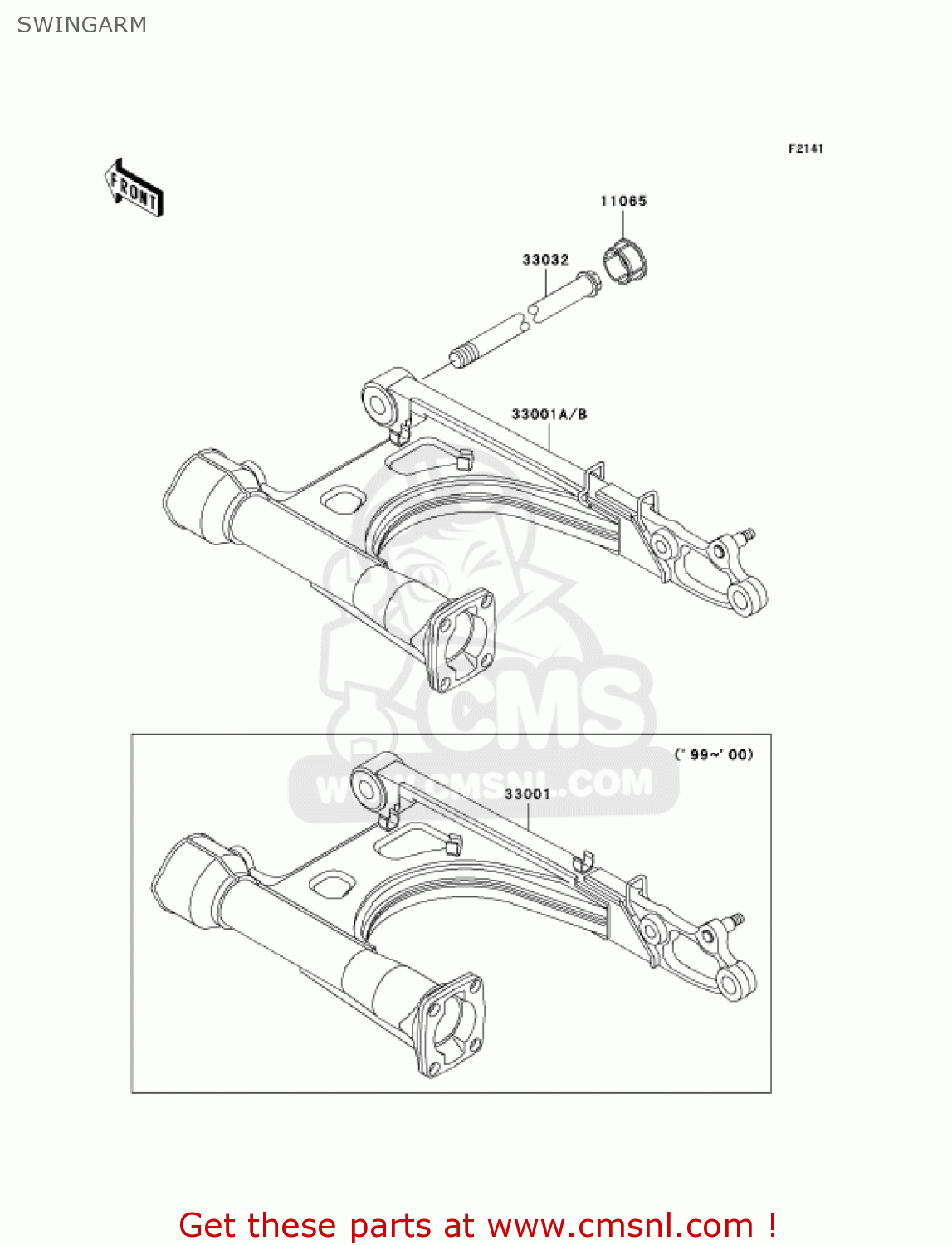 SWINGARM VN1500E5 VULCAN 1500 CLASSIC 2002 USA CALIFORNIA