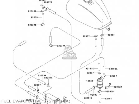 FUEL EVAPORATIVE SYSTEM (CA) - VN1500E5 VULCAN 1500 CLASSIC 2002 USA CALIFORNIA