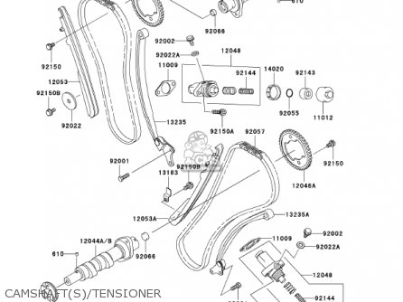 CAMSHAFT(S)/TENSIONER - VN1500E5 VULCAN 1500 CLASSIC 2002 USA CALIFORNIA