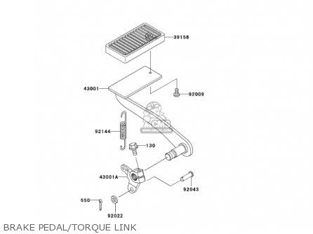 BRAKE PEDAL/TORQUE LINK - VN1500E5 VULCAN 1500 CLASSIC 2002 USA CALIFORNIA