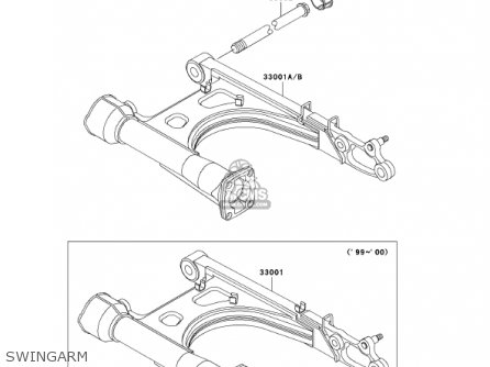SWINGARM - VN1500E5 VULCAN 1500 CLASSIC 2002 USA CALIFORNIA