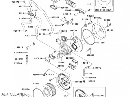AIR CLEANER - VN1500E5 VULCAN 1500 CLASSIC 2002 USA CALIFORNIA