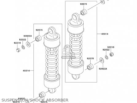 SUSPENSION/SHOCK ABSORBER - VN1500E5 VULCAN 1500 CLASSIC 2002 USA CALIFORNIA