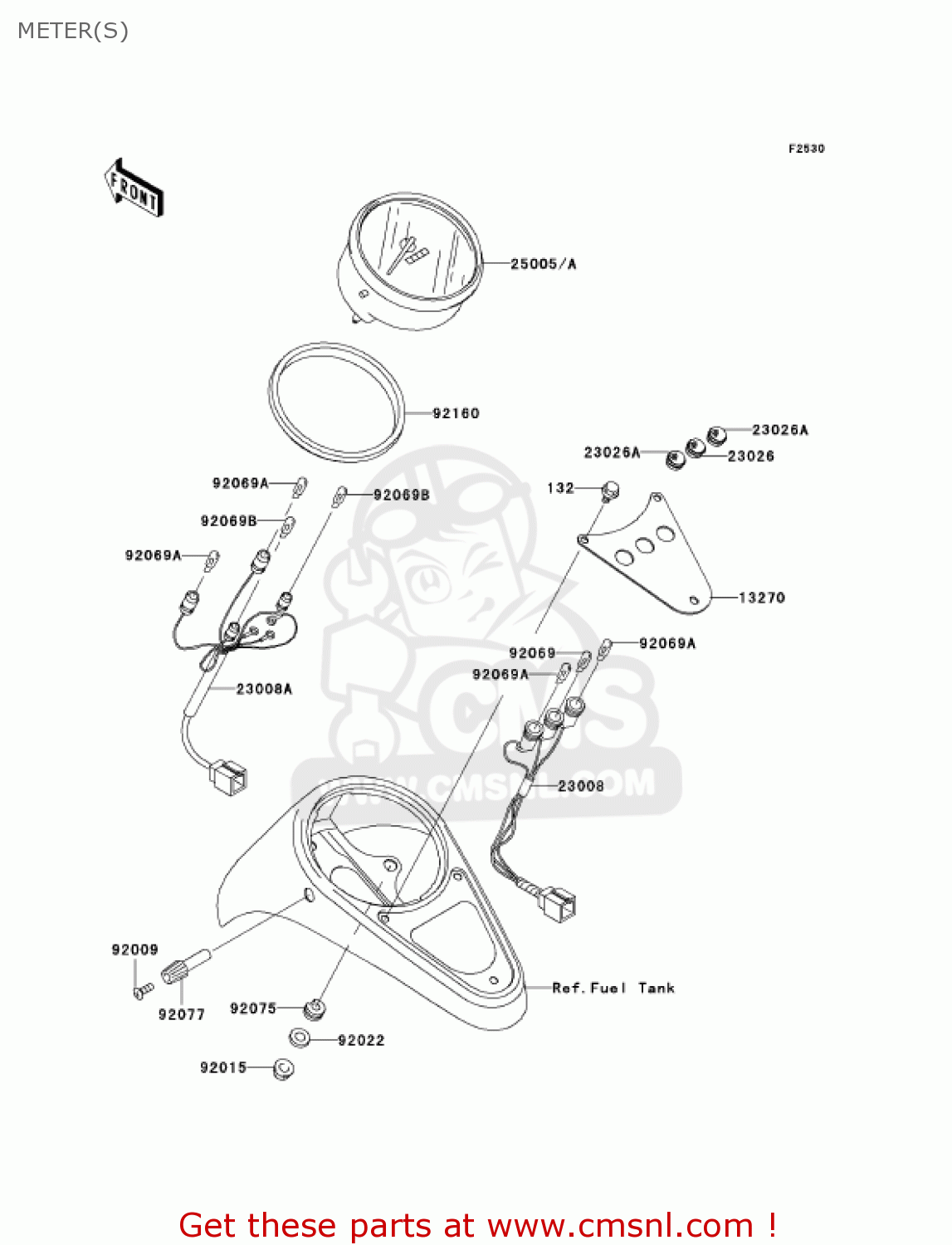 METER(S) VN1500E6 VULCAN 1500 CLASSIC 2003 USA CALIFORNIA CANADA
