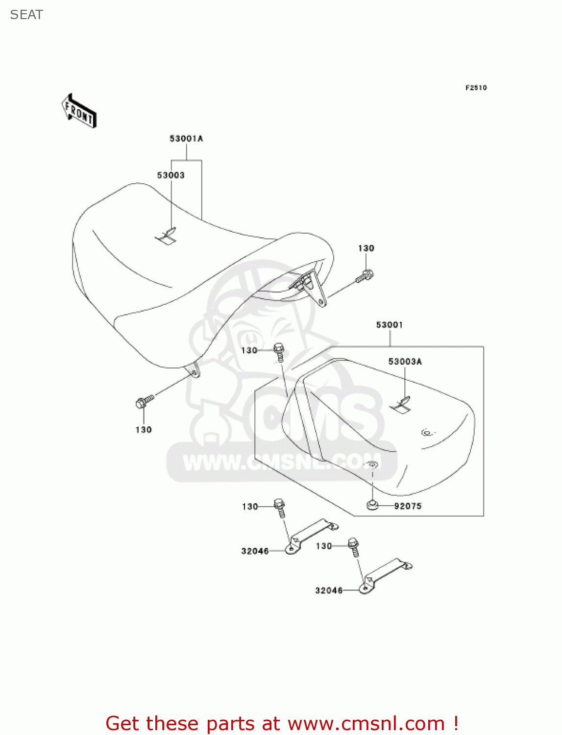 SEAT VN1500E6 VULCAN 1500 CLASSIC 2003 USA CALIFORNIA CANADA