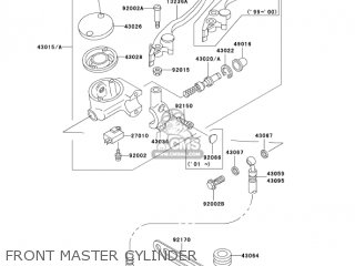 FRONT MASTER CYLINDER - VN1500E6 VULCAN 1500 CLASSIC 2003 USA CALIFORNIA CANADA