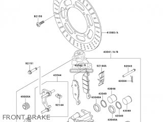 FRONT BRAKE - VN1500E6 VULCAN 1500 CLASSIC 2003 USA CALIFORNIA CANADA