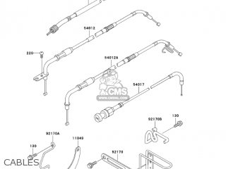 CABLES - VN1500E6 VULCAN 1500 CLASSIC 2003 USA CALIFORNIA CANADA
