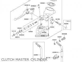 CLUTCH MASTER CYLINDER - VN1500E6 VULCAN 1500 CLASSIC 2003 USA CALIFORNIA CANADA