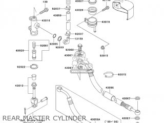 REAR MASTER CYLINDER - VN1500E6 VULCAN 1500 CLASSIC 2003 USA CALIFORNIA CANADA
