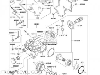 FRONT BEVEL GEAR - VN1500E6 VULCAN 1500 CLASSIC 2003 USA CALIFORNIA CANADA