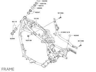 FRAME - VN1500E6 VULCAN 1500 CLASSIC 2003 USA CALIFORNIA CANADA