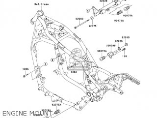 ENGINE MOUNT - VN1500E6 VULCAN 1500 CLASSIC 2003 USA CALIFORNIA CANADA