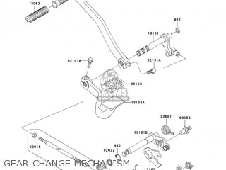 GEAR CHANGE MECHANISM - VN1500E6 VULCAN 1500 CLASSIC 2003 USA CALIFORNIA CANADA