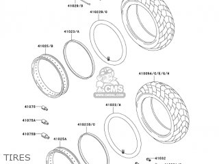 TIRES - VN1500E6 VULCAN 1500 CLASSIC 2003 USA CALIFORNIA CANADA
