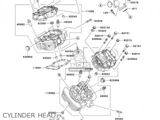 CYLINDER HEAD - VN1500E6 VULCAN 1500 CLASSIC 2003 USA CALIFORNIA CANADA
