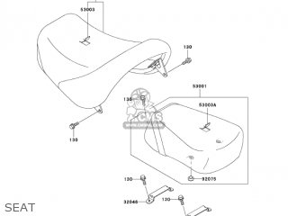 SEAT - VN1500E6 VULCAN 1500 CLASSIC 2003 USA CALIFORNIA CANADA