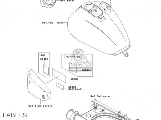 LABELS - VN1500E6 VULCAN 1500 CLASSIC 2003 USA CALIFORNIA CANADA