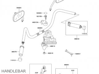 HANDLEBAR - VN1500E6 VULCAN 1500 CLASSIC 2003 USA CALIFORNIA CANADA
