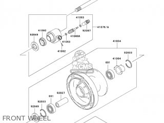 FRONT WHEEL - VN1500E6 VULCAN 1500 CLASSIC 2003 USA CALIFORNIA CANADA