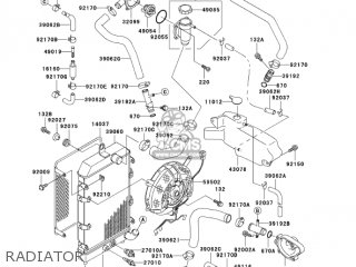 RADIATOR - VN1500E6 VULCAN 1500 CLASSIC 2003 USA CALIFORNIA CANADA