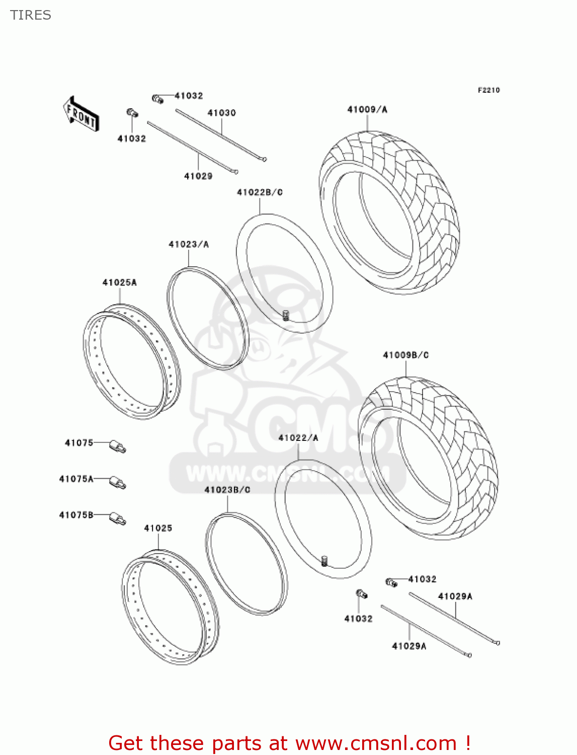 TIRES VN1500E7 VULCAN 1500 CLASSIC 2004 USA CALIFORNIA CANADA