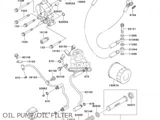 OIL PUMP/OIL FILTER - VN1500E7 VULCAN 1500 CLASSIC 2004 USA CALIFORNIA CANADA