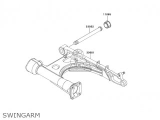 SWINGARM - VN1500E7 VULCAN 1500 CLASSIC 2004 USA CALIFORNIA CANADA