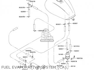 FUEL EVAPORATIVE SYSTEM (CA) - VN1500E7 VULCAN 1500 CLASSIC 2004 USA CALIFORNIA CANADA
