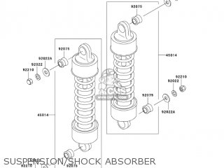 SUSPENSION/SHOCK ABSORBER - VN1500E7 VULCAN 1500 CLASSIC 2004 USA CALIFORNIA CANADA