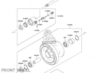 FRONT WHEEL - VN1500E7 VULCAN 1500 CLASSIC 2004 USA CALIFORNIA CANADA
