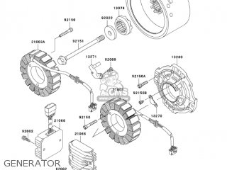 GENERATOR - VN1500E7 VULCAN 1500 CLASSIC 2004 USA CALIFORNIA CANADA