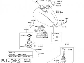 FUEL TANK - VN1500E7 VULCAN 1500 CLASSIC 2004 USA CALIFORNIA CANADA