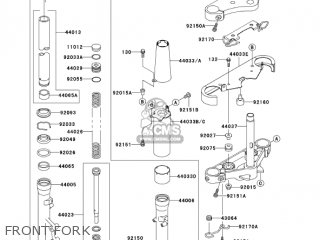 FRONT FORK - VN1500E7 VULCAN 1500 CLASSIC 2004 USA CALIFORNIA CANADA