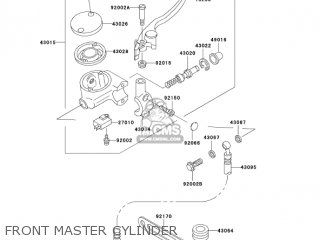 FRONT MASTER CYLINDER - VN1500E7 VULCAN 1500 CLASSIC 2004 USA CALIFORNIA CANADA