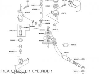 REAR MASTER CYLINDER - VN1500E7 VULCAN 1500 CLASSIC 2004 USA CALIFORNIA CANADA