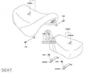 SEAT - VN1500E7 VULCAN 1500 CLASSIC 2004 USA CALIFORNIA CANADA