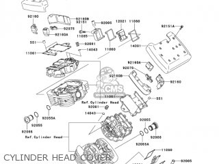 CYLINDER HEAD COVER - VN1500E7 VULCAN 1500 CLASSIC 2004 USA CALIFORNIA CANADA