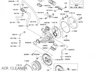 AIR CLEANER - VN1500E7 VULCAN 1500 CLASSIC 2004 USA CALIFORNIA CANADA